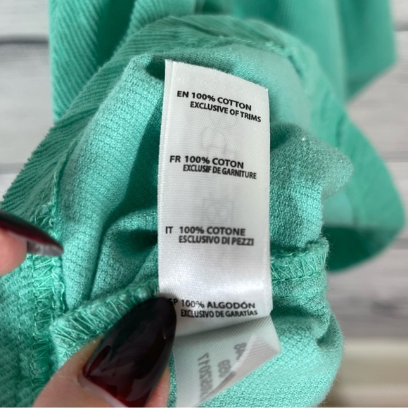 Margherita Girls Green Corduroy Pinafore Dress Sz 4 - Picture 6 of 6